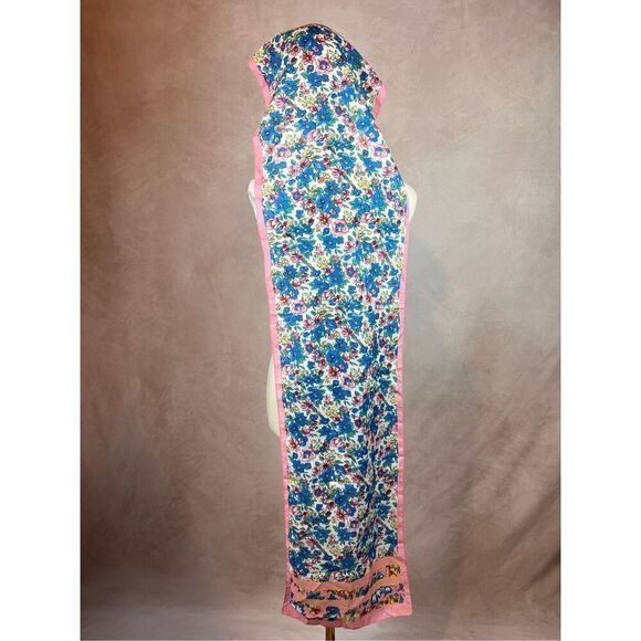 Vintage Floral Mod Style Scarf Head Scarf - Picture 2 of 4